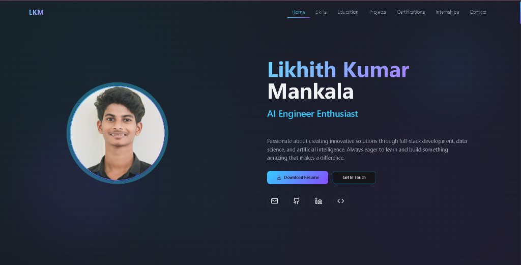 First Developer Portfolio