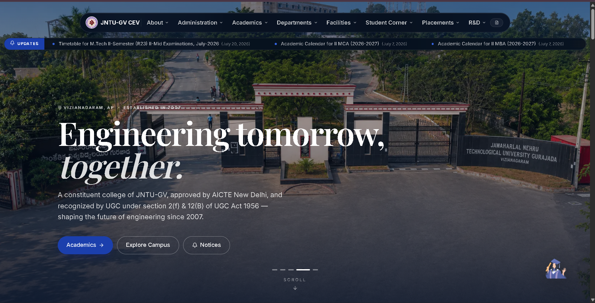 JNTU-GV College of Engineering Official Homepage