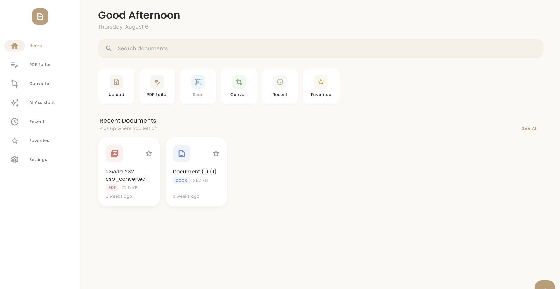 Serea — AI Workspace for Documents