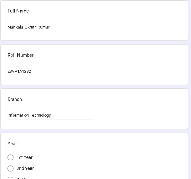 Target Google Form Autofill